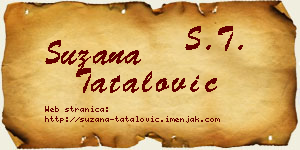 Suzana Tatalović vizit kartica